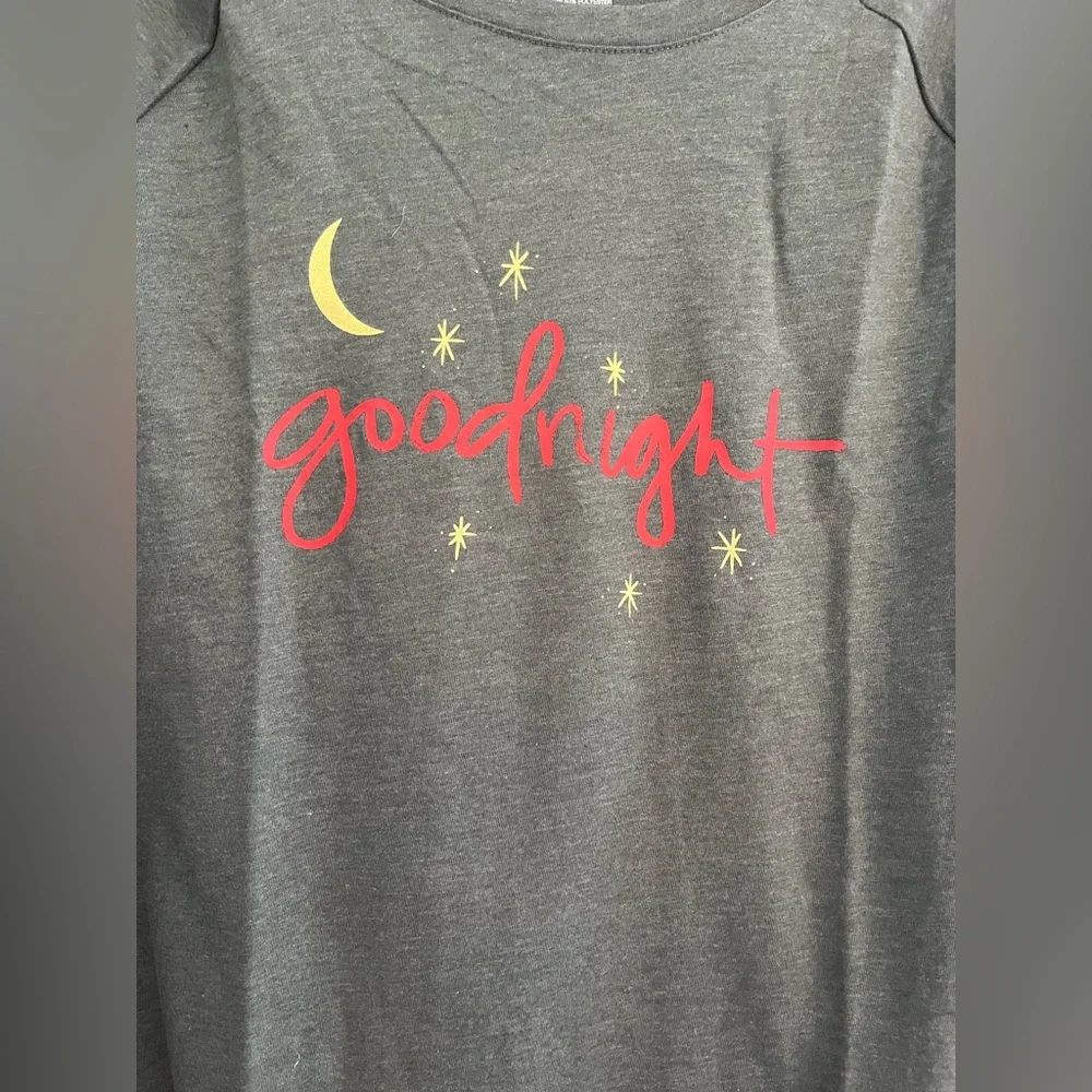 Sonoma Dark Gray Long Sleeve Pajama Top‎ Size Large